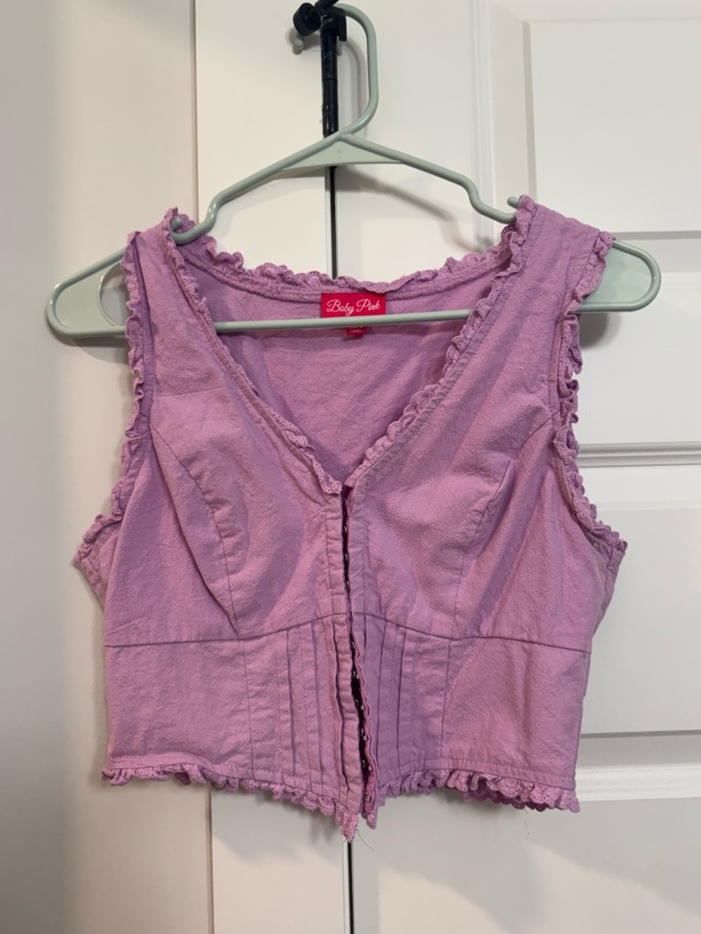 Women’s Lavender Ruffled Top